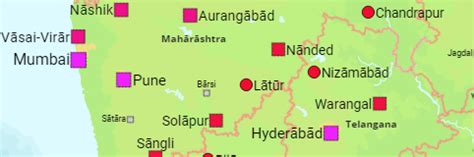 India: States, Districts, Cities, Towns, Urban Agglomerations .